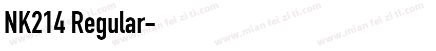 NK214 Regular字体转换